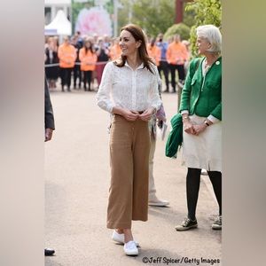 ASO Kate Middleton NWT Massimo Dutti Linen Pants Size 2